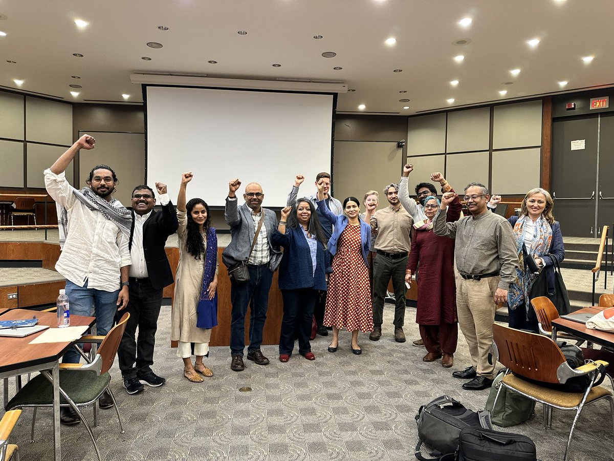 It was such a treat to have two important historians of caste on campus for an inspiring conversation..thank you @dillivali &amp; <a href="/cjangam/">Dr. Chinnaiah Jangam జంగం చిన్నయ్య</a> for nuanced insights ..Jai Bhim ✊🏾@SarasijAUTHOR