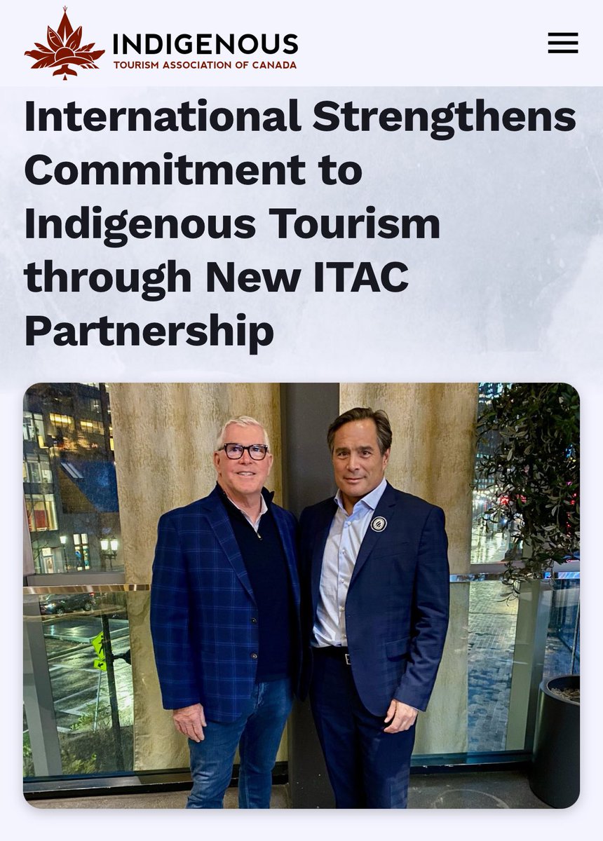 Another powerful day for the #Indigenous tourism industry.

Such an honour to sign this new collobaration agreement to support #indigenoustourism. 

Welcome @destintl as another important partner, the newest member of #indigenoustourismteamcanada. 

This paves the way to provide…