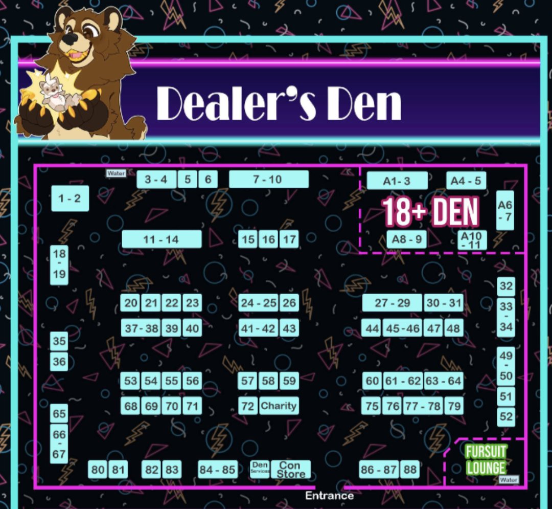 Landed safely in LA! Who am I gonna see at Golden State Fur Con??? I'll be dealing at table 68!