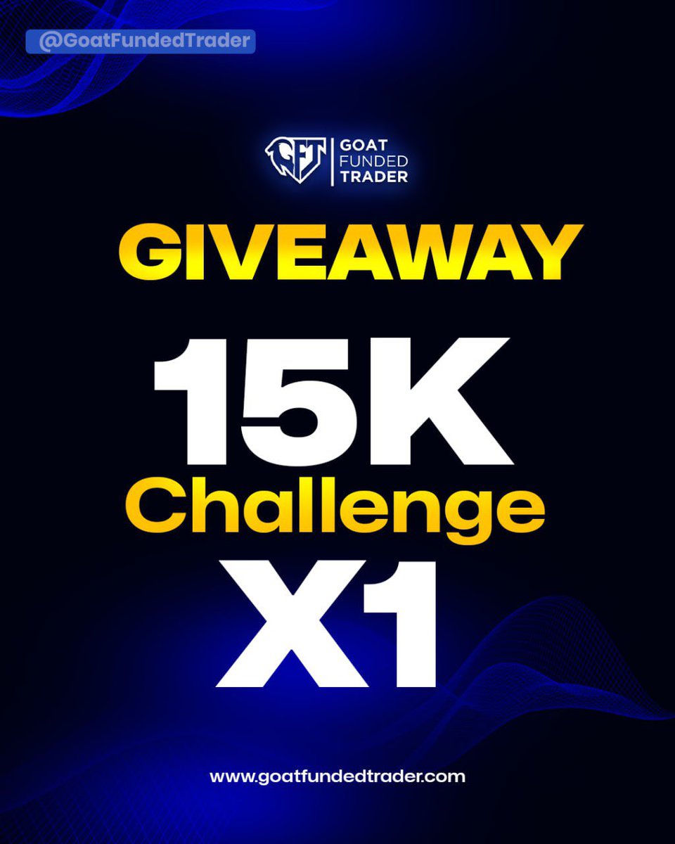 📢GIVEAWAY ALERT 📢 🐐Account 1X 15k🐐 🔥To Join 🔥 Must follow: -@GoatFunded -@MTJsoftware -@EdwardXLreal -@Justmendex Also Join our Discord channel:discord.com/invite/goat-fu… Like, retweet, tag 3 friend 🐐Winner will be selected in 5 days. Using Twitter Picker Good luck to…