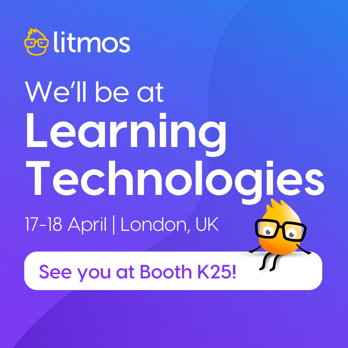 Litmos is excited to be attending Learning Technologies! We will be set up at booth K25 and we can't wait to meet you! See you there!