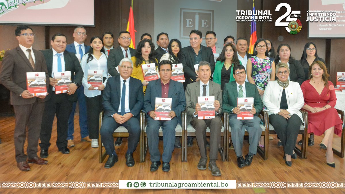 El Presidente del Tribunal Agroambiental y Vocal de la Escuela de Jueces del Estado (EJE), Magistrado Gregorio Aro Rasguido, participó de la presentación de la Revista Jurídica de la EJE tribunalagroambiental.bo/2024/04/04/tri…