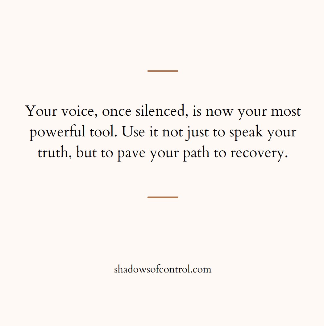 Reclaim your precious voice, it deserves to be heard. #healingjourney