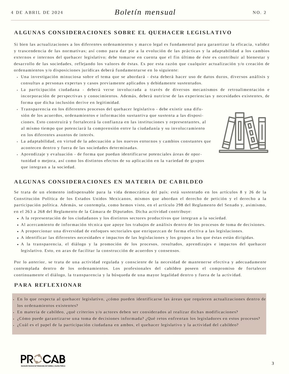 ProcabMexico's tweet photo. 🗞️Boletín informativo

¿Existen iniciativas recientes sobre #cabildeo?

¿qué organismos internacionales han presentado sus recomendaciones para garantizar la transparencia? y

¿existen programas de especialización en la materia?

¡Averígualo!👇Además, conoce nuestras actividades: https://t.co/tKroc0f5jP