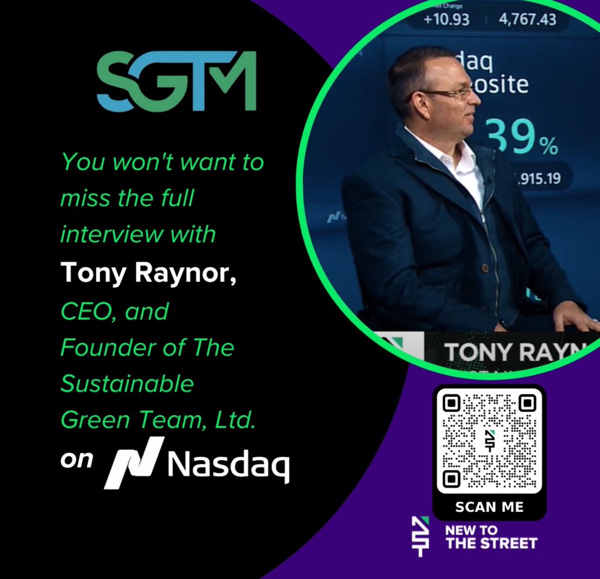 Interview alert! Tony Raynor, CEO and Founder of SGTM thesustainablegreenteam.com/sgtm-blog/f/in… via @httpsx.com/real tonyraynor