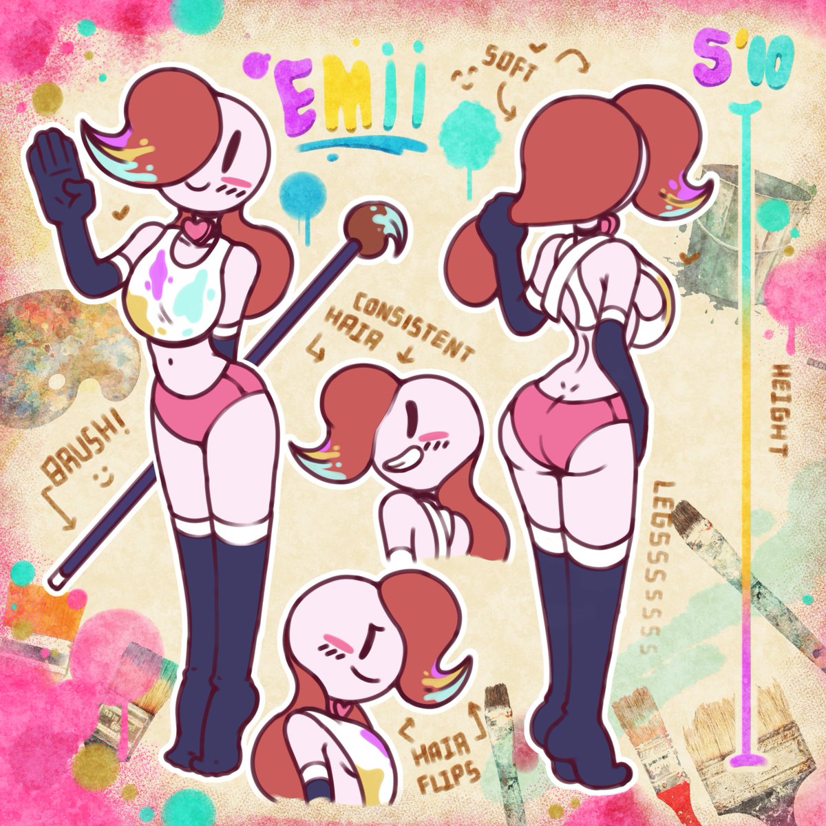 this is my character EMII say hi to her !!!!💖