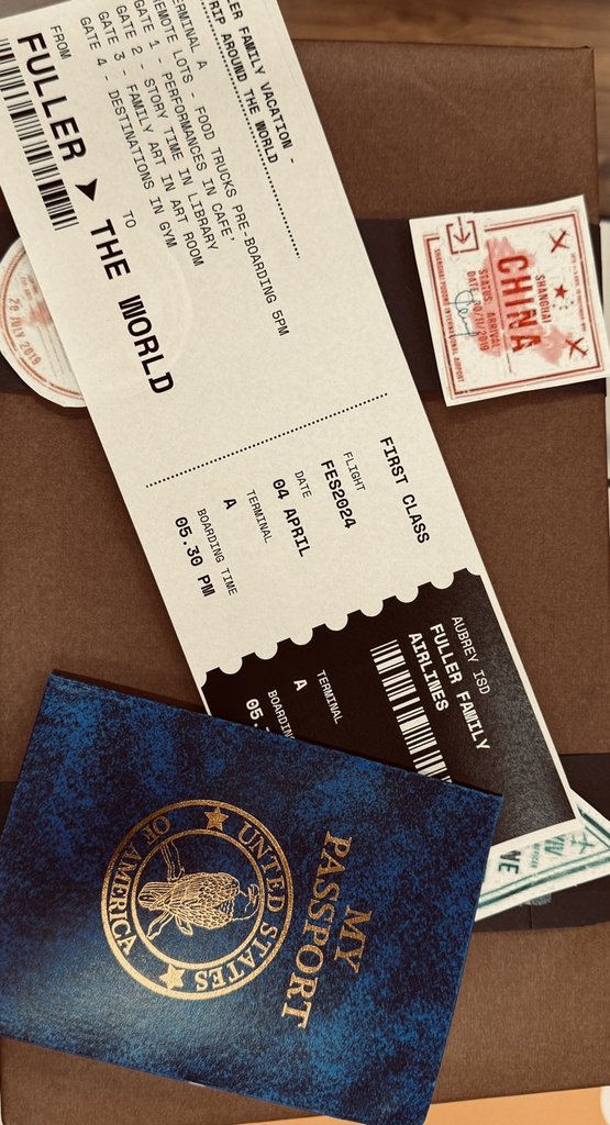 Tonight's the night!! Our Fuller Family Vacation (culture night)! It's almost boarding time! See you soon!!