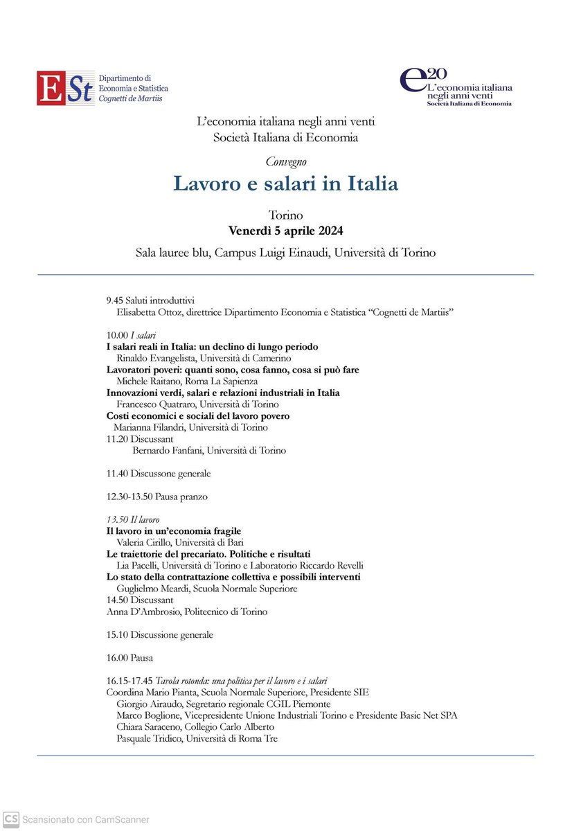 Valeria Cirillo (@valerycirillo) on Twitter photo Lavoro e salari in Italia <a href="/unito/">Università di Torino</a> nell' ambito del progetto l' economia degli anni 20 SIE - Società Italiana di Economia Lavoro e salari in Italia <a href="/unito/">Università di Torino</a> nell' ambito del progetto l' economia degli anni 20 SIE - Società Italiana di Economia