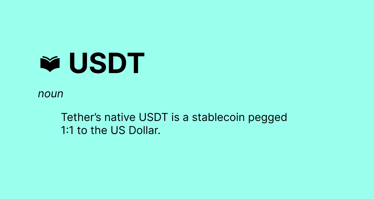 ⭐️ Crypto Definitions: USDT ⭐️ @Tether_to's native USDT is a type of currency known as a stablecoin, which is designed to provide a ✨stable✨ (get it?) store of value as an alternative to more volatile currencies… (1/6)