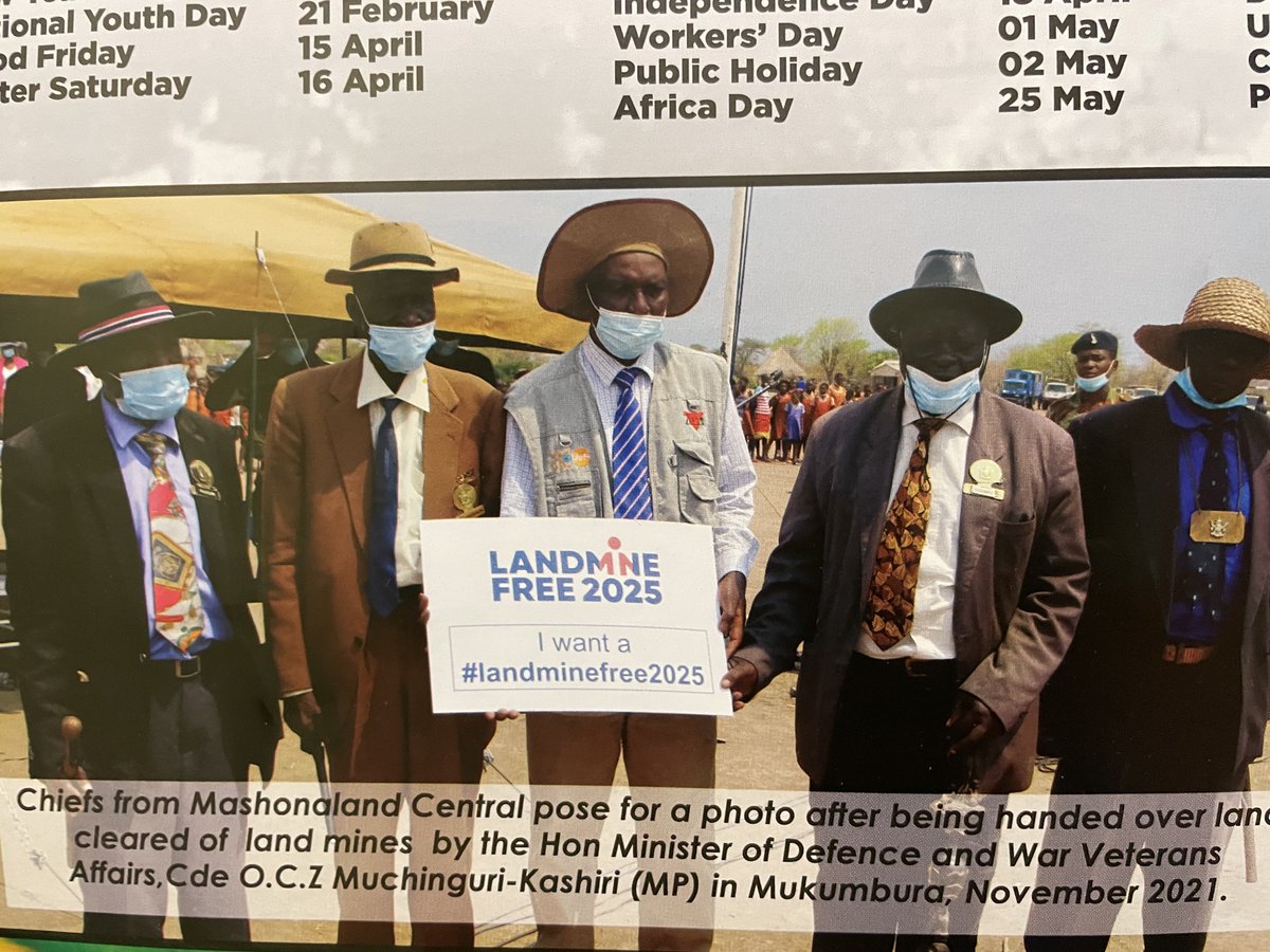 On Int'l Day for Mine Awareness & Assistance in #MineAction let's talk about cooperation & assistance. A #MineFree #Zimbabwe by 2025 is within grasp if only the State Party could receive the necessary funding to bridge the gap. Photo taken during a land release ceremony #IMAD2024