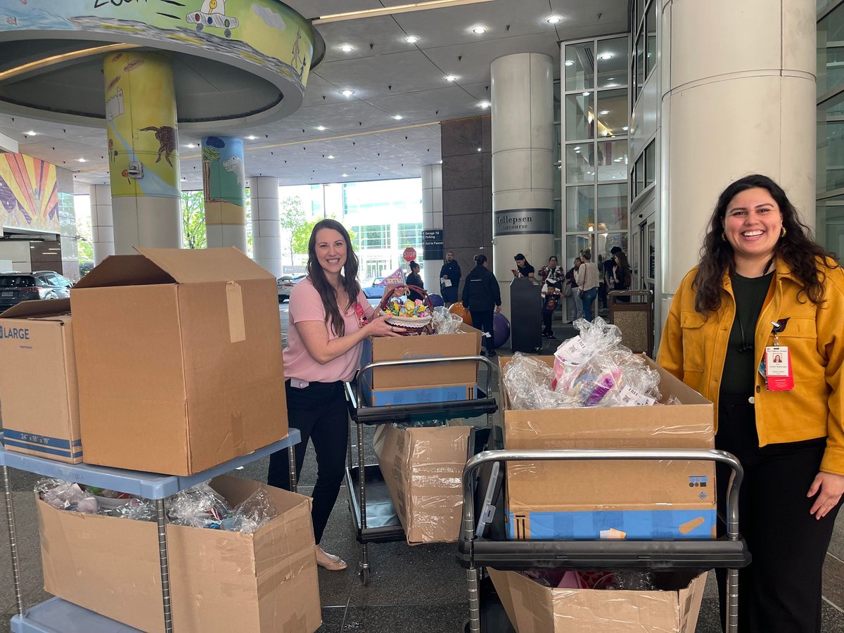 We delivered 3 whole cart-fulls of Chelsey’s Easter baskets to the kids up at Texas Children’s Hospital! Each child that received a basket had their very own Believe Bunny! You helped us be the #HopeForKidsWithCancer this Easter by exceeding our goal for Believe Bunnies! Thank u!