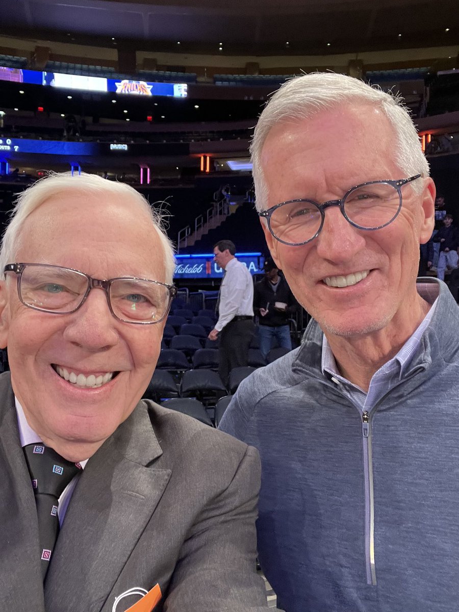 Always a good night when you get to spend some time at Madison Square Garden !with Mike Breen. Such a class act in addition to being such a great broadcaster!