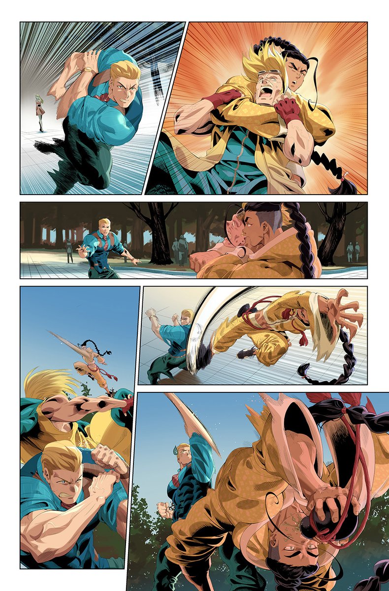 @VirtualSuplex @Jthuconn @UdonEnt Free Comic Book Day is Saturday May 4! Here are some preview pages for Street Fighter VS FINAL FIGHT #1. One story told through 4 eras and 4 artists.