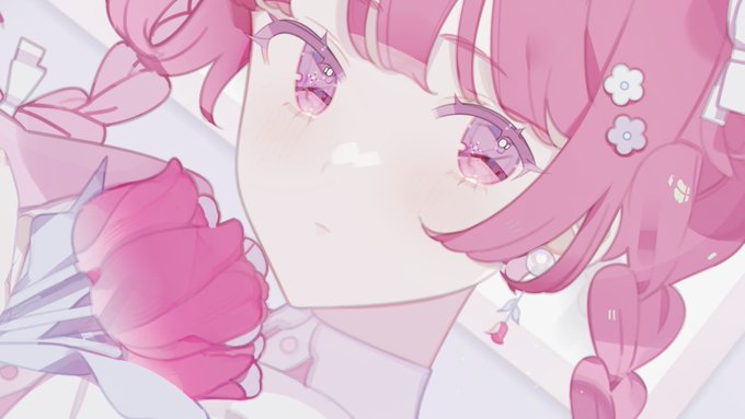 「特写 ピンク髪」のTwitter画像/イラスト(新着)
