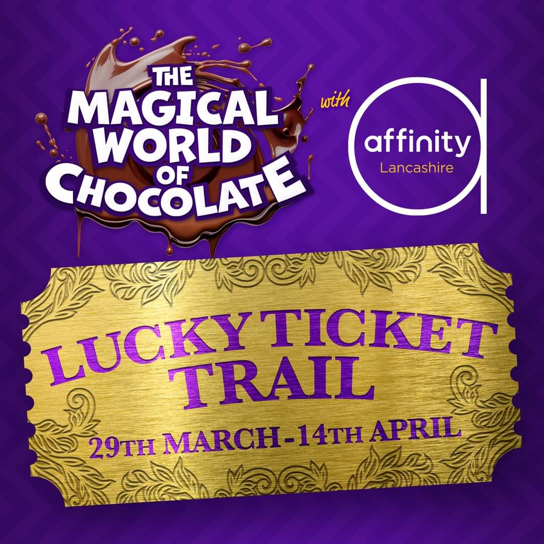 Whilst you're visiting us here in Fleetwood, be sure to follow our lucky ticket trail for the chance to win one of TWO scrumdiddlyumptious prizes - and keep an eye out for our hidden lucky golden ticket too! #affinitylancashire #outletshopping #fleetwood #freeevent #familyevent