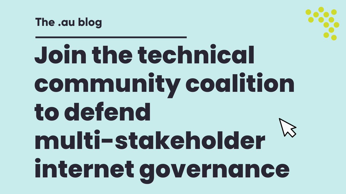 auDA & our peers at @ciranews, @InternetNZ & @Nominet invite you to join the technical community coalition to defend & strengthen multi-stakeholder internet governance. Read our blog on the importance of a multi-stakeholder internet & lend your voice: auda.org.au/blog/join-tech…