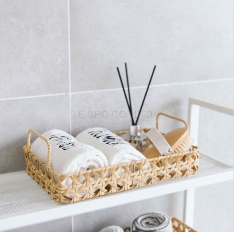 Plastic Woven Tray
· Crafted from durable plastic in a chic rectangular design.
· Features a nature-inspired milky white color, adding a touch of elegance to your space.
· Cutomization is available 
buff.ly/4csjFlQ 
#homestorage #plasticstorage #householdproducts