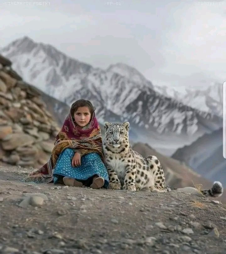 Gilgit...❤️❤️
Have a good evening.
The girl who adopt a leopard , thought it was a cat