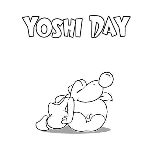 Apparently it is Yoshi Day in Japan and sense I am too tired to draw for the rest of the day, I'll send a previously made pic!