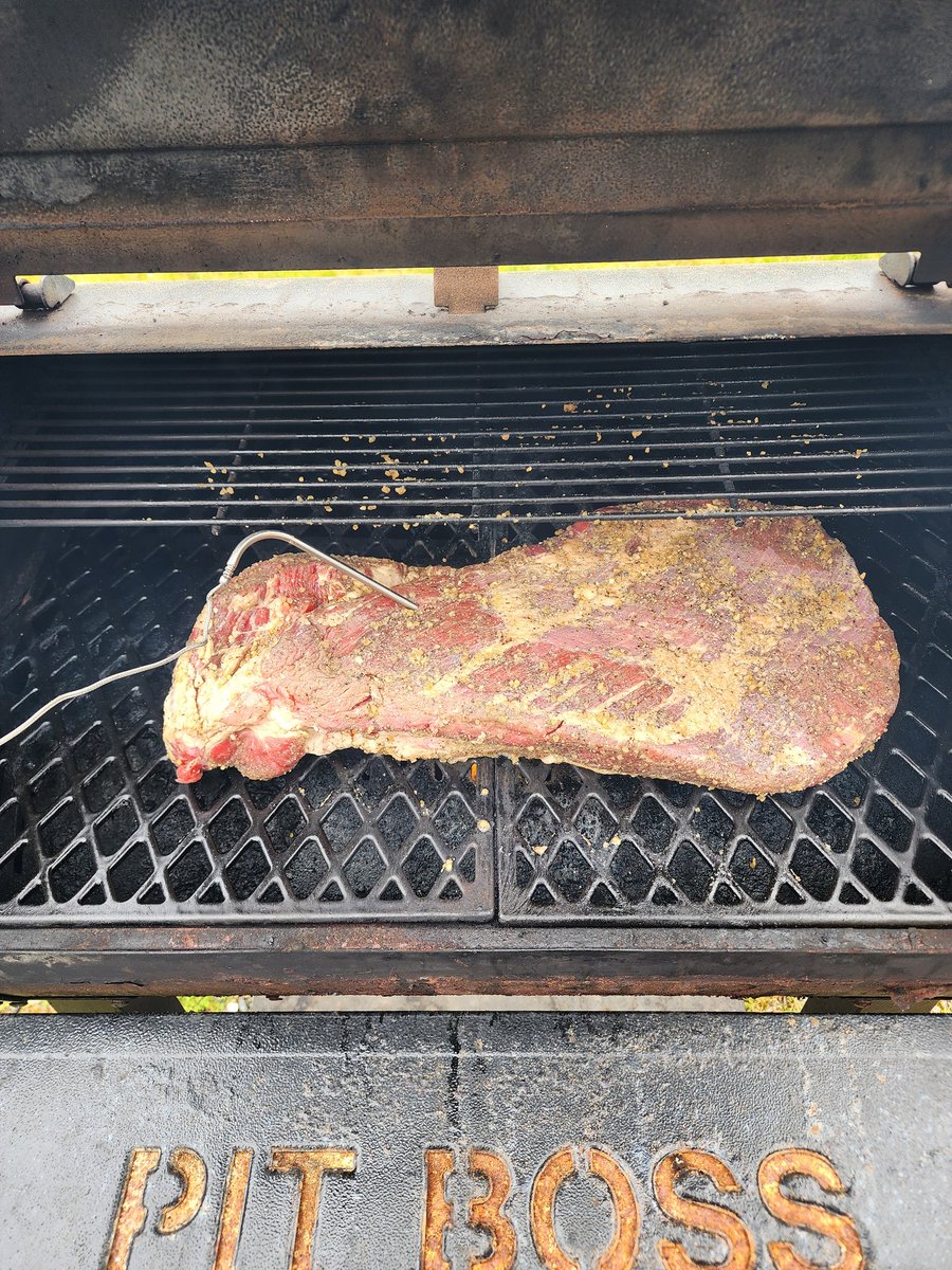 First brisket attempt is underway