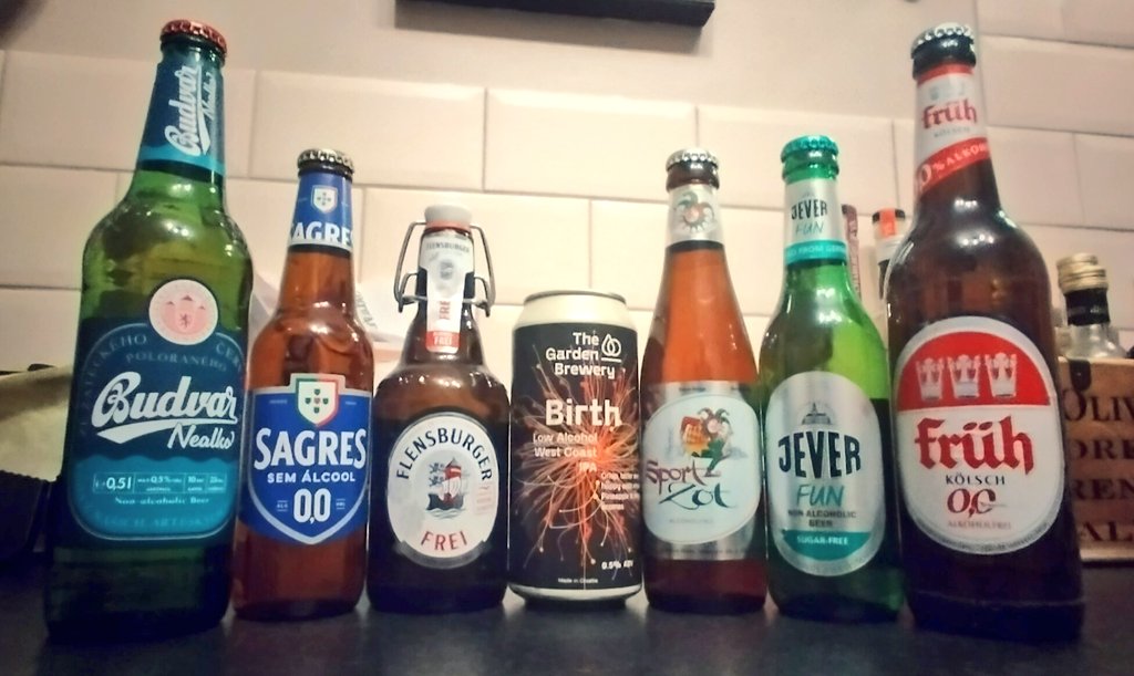 A fine selection of alcohol-free #beer from @BeersofEurope near to #KingsLynn in #Norfolk (where the service is always second to none).

I really am looking forward to these.

#SoberSpring