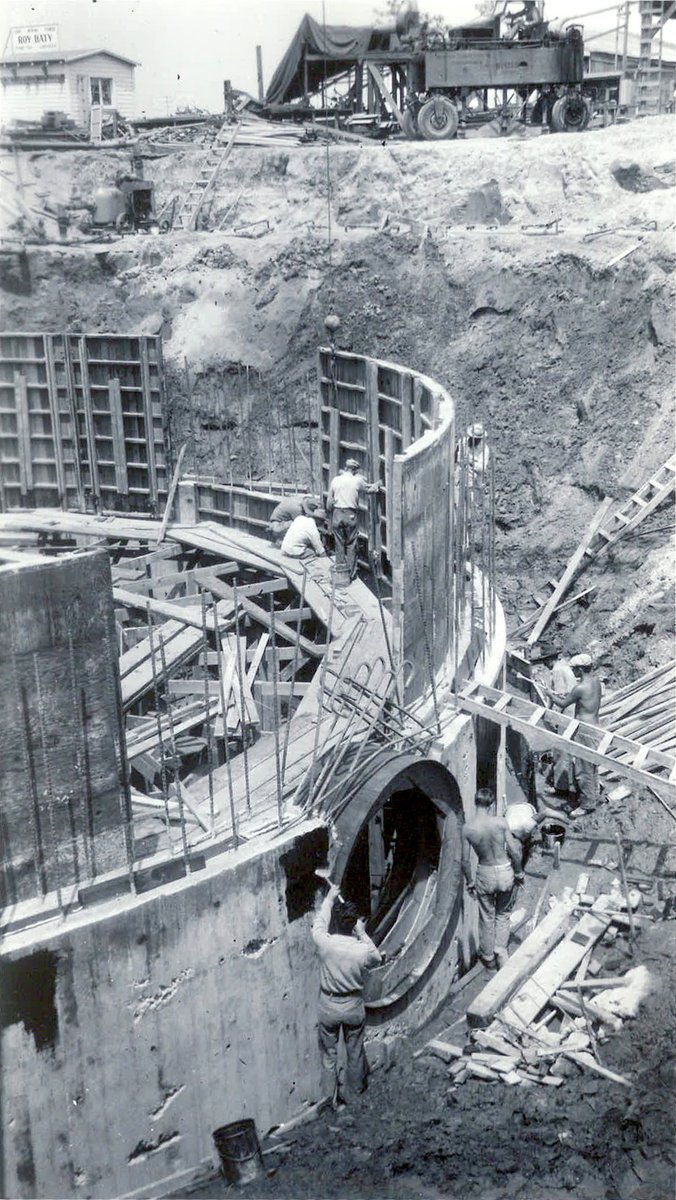 #ThrowbackThursday takes us to 1947. Take a peek at the construction of our Long Beach Main Pumping Plant. Did you know? The circular design of the dry well was a smart cost-saving measure, using less concrete and rebar. This pumping plant is still in use today! #throwback