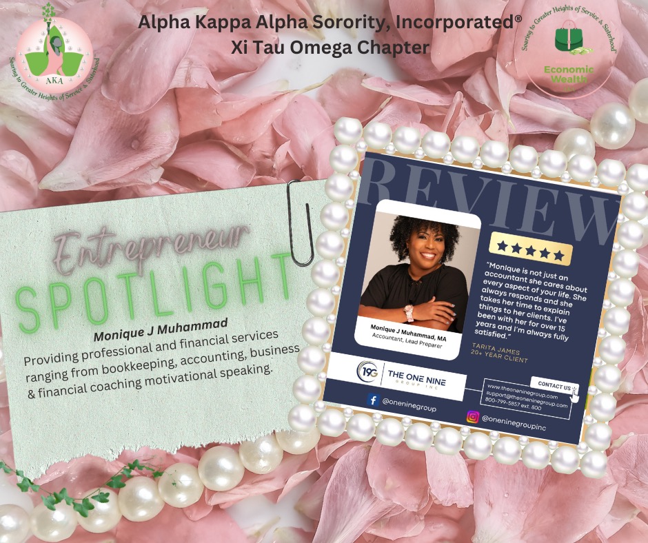 In our commitment to support women-owned businesses, Building Our Economic Wealth Committee is shining the spotlight on our chapter members who are entrepreneurs!
💰#BlackBusinesses #WomenOwnedBusinesses #SoaringwithAKA  #BuildEconomicWealth #BuyBlack
