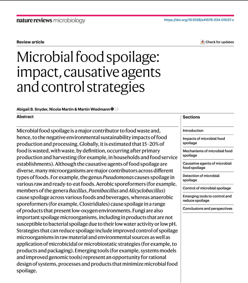 Microbial food spoilage…