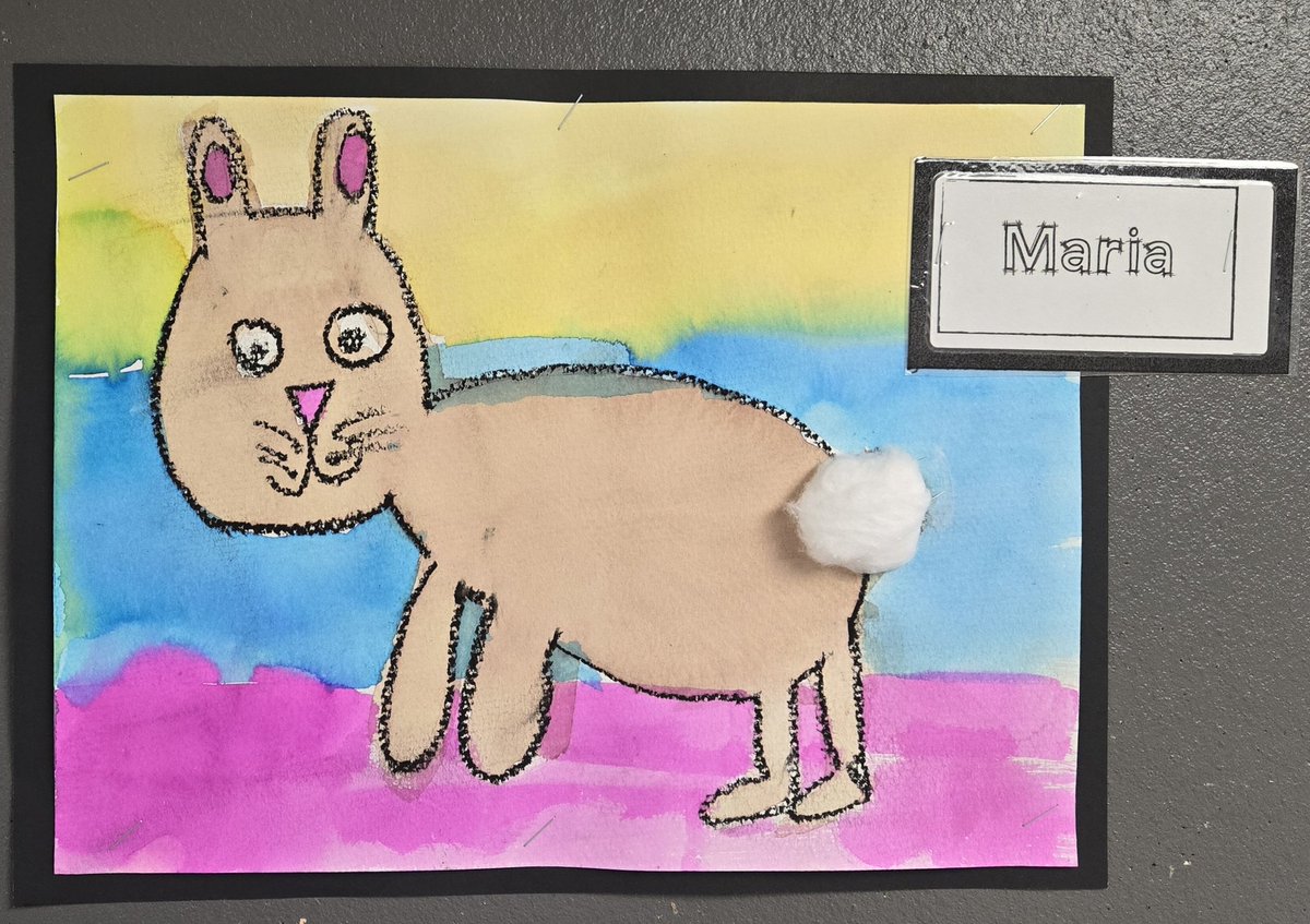 No-bunny compares to the artists from Mrs. Welshman's Grade 1/2 class! 🐇 #ArtistsofNorthbrae #TVDSB