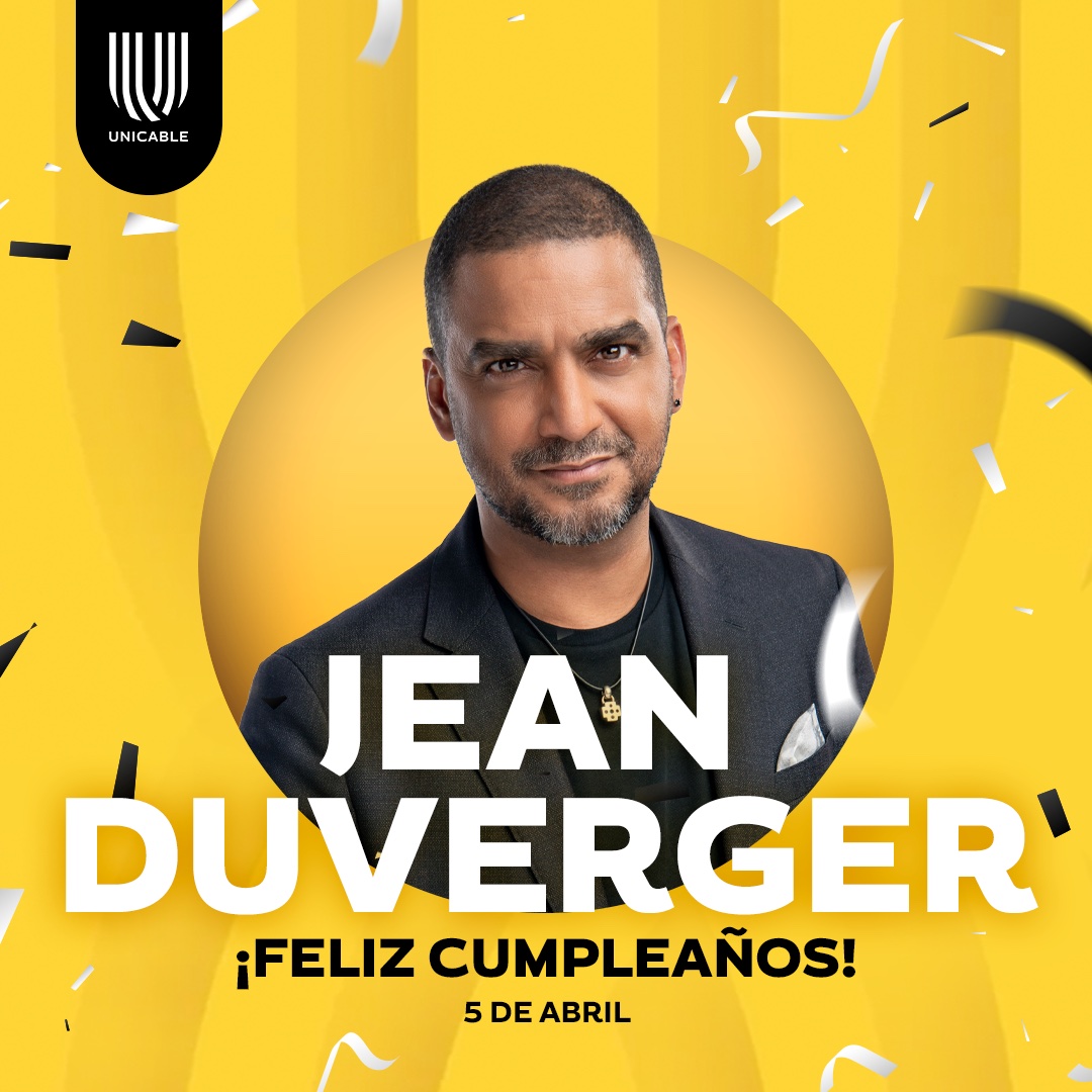 Un miembro muy especial para la #FamiliaUnicable se encuentra celebrando un año más de vida y queremos desearle lo mejor en esta nueva vuelta al Sol 👐🤩
¡Feliz cumpleaños! #JeanDuverger gracias por ser parte de esta señal 🥳