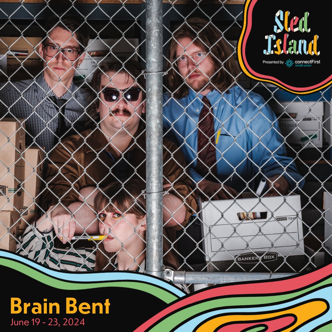 Unleashing a storm of post-punk energy, local quartet @brainbentYYC infuses their music with a '70s hard rock essence and dynamic synth elements. Stay tuned for their upcoming performance dates! Passes and tickets are on sale now at SledIsland.com.