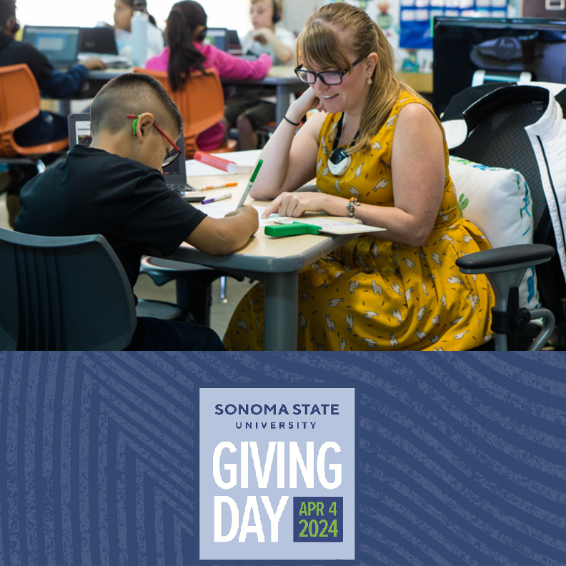 🕛 Time is of the essence! Giving Day concludes at midnight. Don't forget to tell a friend and make your gift today. Any gift from 4-6pm will be matched dollar for dollar up to $5k. Let's finish strong! Give now ➡️ givingday.sonoma.edu #allforsonomastate @SSU_1961