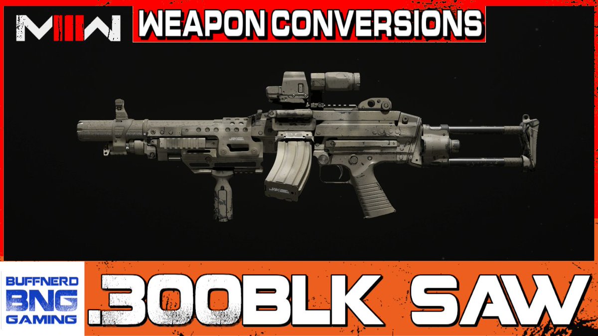 Today we are converting the M249 SAW into the MGA .300BLK SAW in #ModernWarfare3 #ModernWarfareIII #MW3 #MWIII #CallofDuty #300blk @CallofDuty @InfinityWard @SHGames 
youtu.be/GlC0WU9iN5E