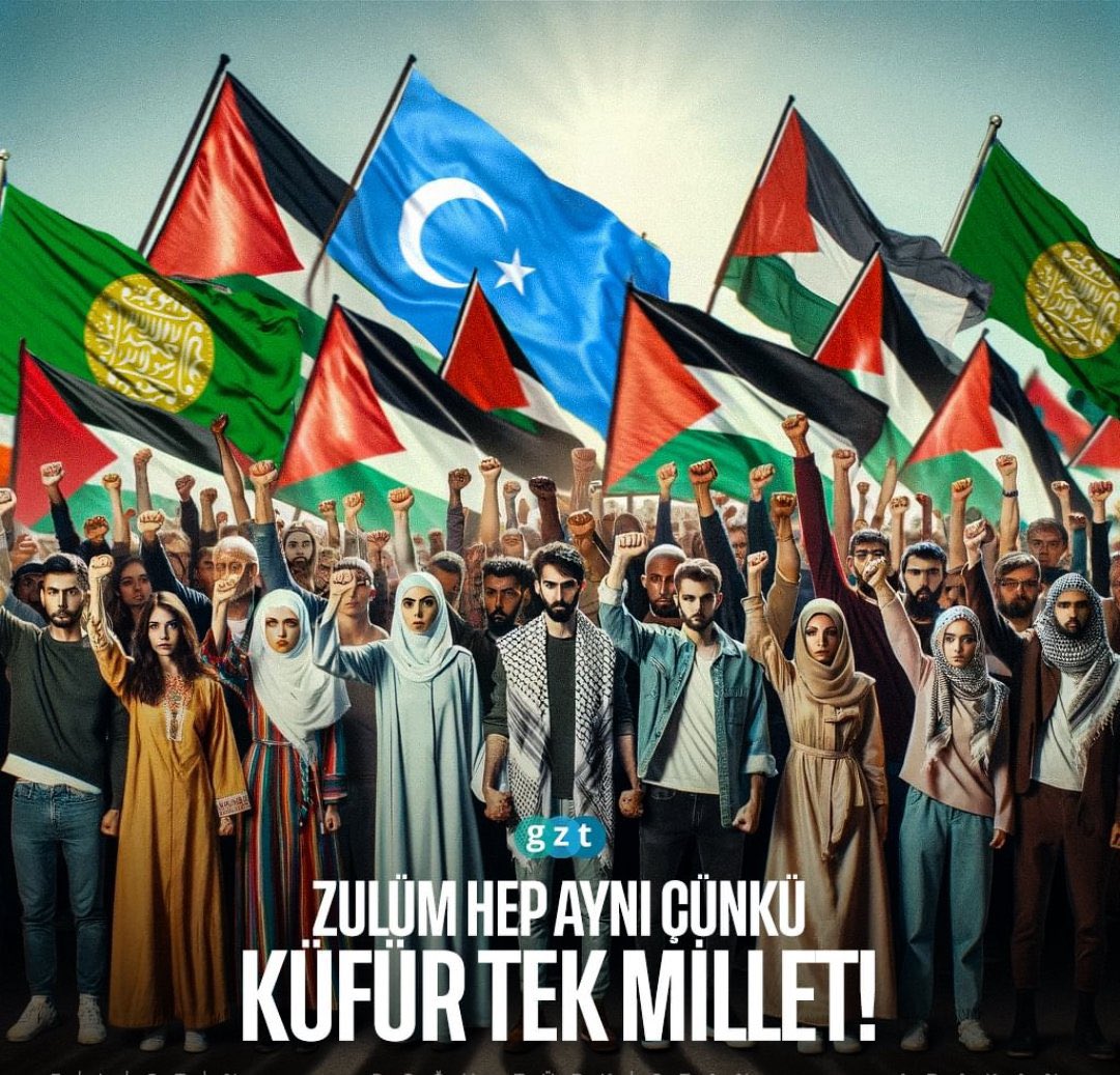 Müslümanlara yönelik baskı, zulüm ve soykırım hala devam ediyor!
Filistin’de soykırıma dur de!
Doğu Türkistan’da zulme dur de!
#FreePalestine #FreeUyghurs #GazaGenocide #UyghurGenocide