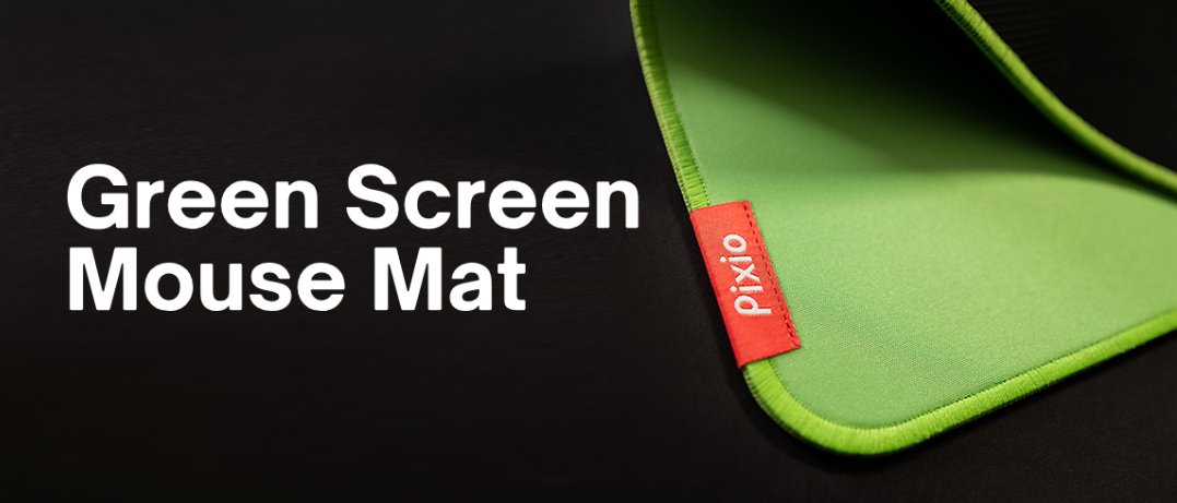 Transform your next livestream with the all-new Pixio Green Screen Mouse Mat. We have multiple mouse mat sizes to choose from: 🟩 Large 🟩 2XL 🟩 3XL Explore the future of gaming and content creation today! 🛒 bit.ly/PixioMouseMat