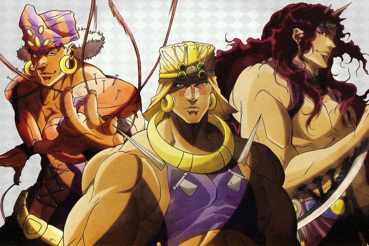 ChibiChibiCon's tweet image. CCC COUNTDOWN: 51 Days
Anime of the week: #JoJosBizarreAdventure 
"JoJo is so visually engaging that you can have rainbows turn people into snails, vampire gods made of stone, and Jesus Christ tell the hero to shoot the president and you never question any of it."
-@edgy_ella