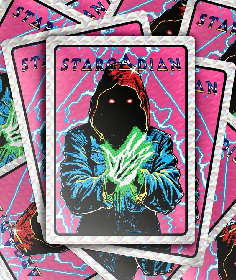 New Starcadian figures by @ThePlasticGeek going up for preorder this Sunday (April 7th) at 9pm CST!!
Available to the US, Canada, UK and Mexico.
Signed and numbered limited editions. 
Neonhead - $70,00
Freak Night - $90,00
Sticker - $5,00
Get them on PlasticGeek.com 🌟