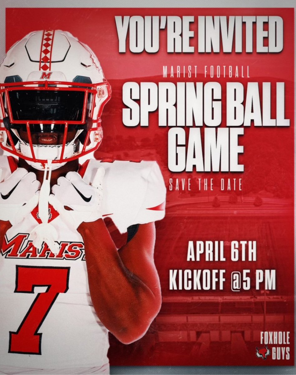 Thank you @CoachHallenbeck for inviting me on campus to check out @Marist_Fball Spring Ball Game. @LoomisFootball @ESAofNewEngland @SupremeAthlete_ @breakoutathlete