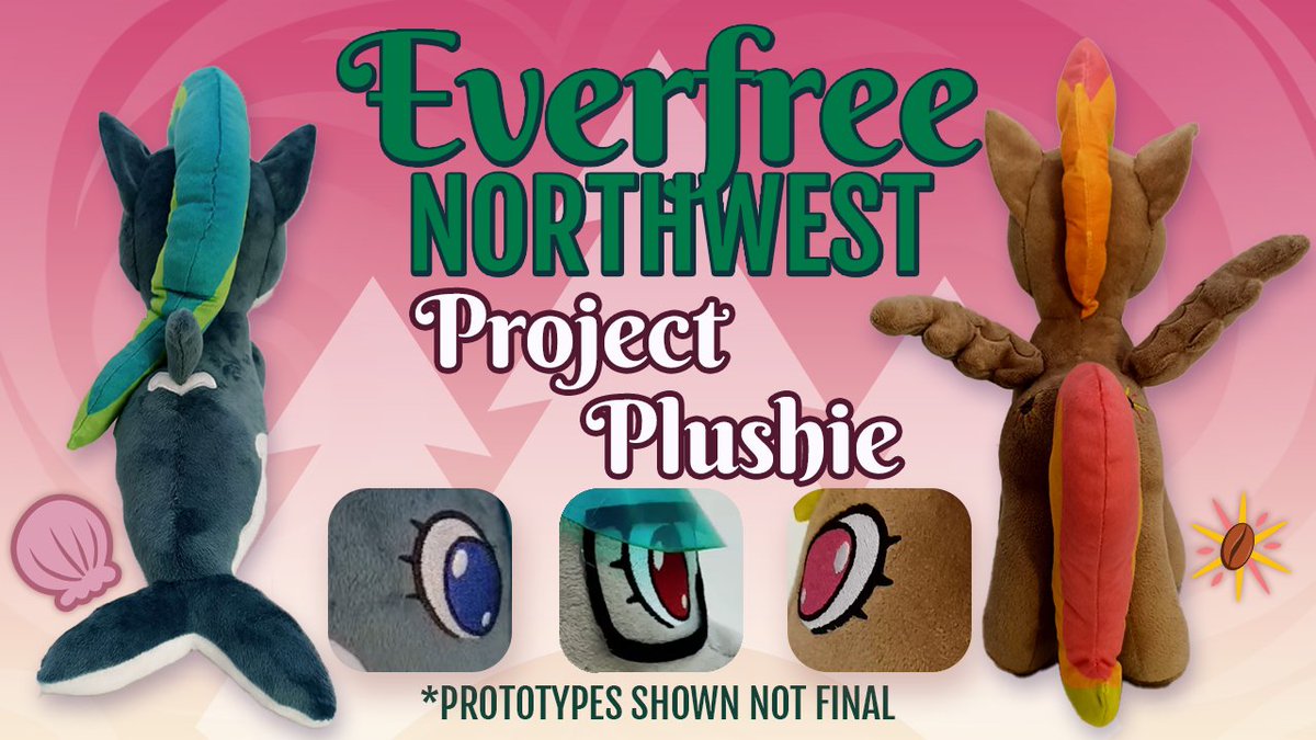 Wanna be a hero? For #EFNW2024 we want to bring you brand new plushies of Front Page, Marina, &amp; Mocha Sunrise, but we need your help! Head to: everfreenw.com/projectplushie to order 1 or all 3 of our mascots to help fund their debut, with some other possible surprises in store too!