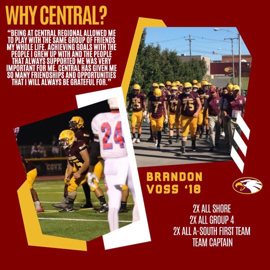 🚨#StayHome! FLY With US🚨 Each week for the next 10 weeks we are going to highlight former CRFB players who have made tremendous contributions to our Community & Beyond. This week is CR’s own, Brandon Voss! #CentralTOUGH #WEWILL🦅