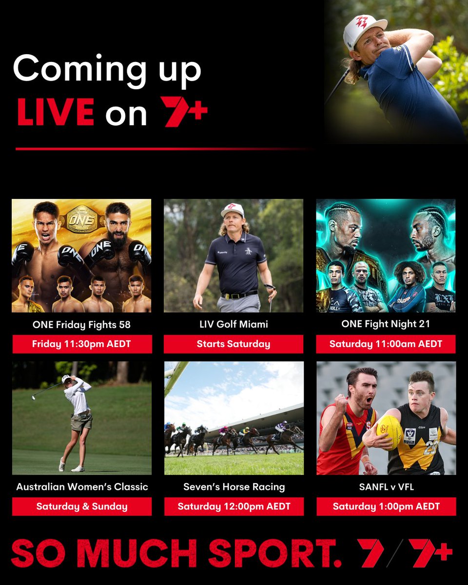 What will you be watching on <a href="/7plus/">7plus</a> this weekend? 🤔

Read here 🗞️ 7sport.link/4akWdFp