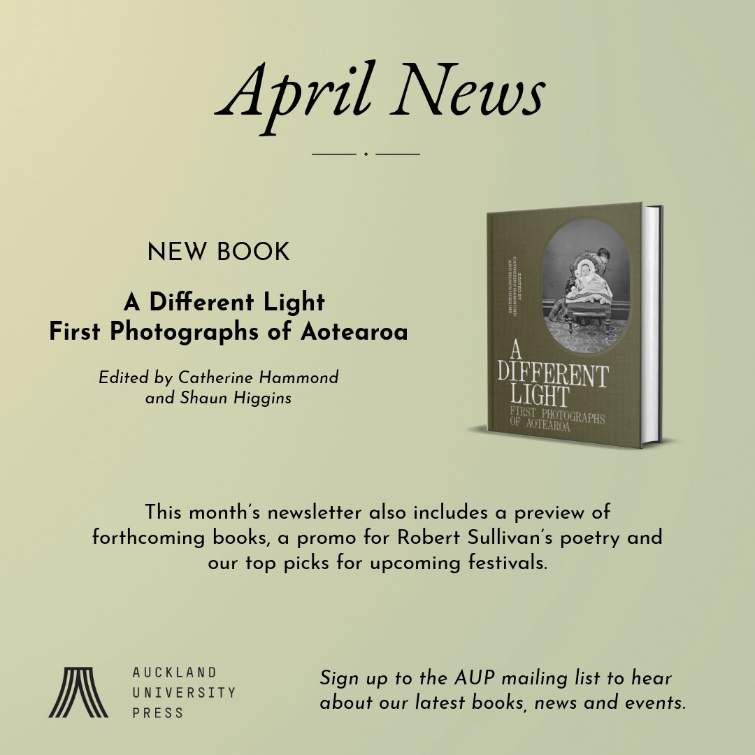 April news from AUP! Sign up to our newsletter for the latest books, events and news here: linktr.ee/AucklandUniver…