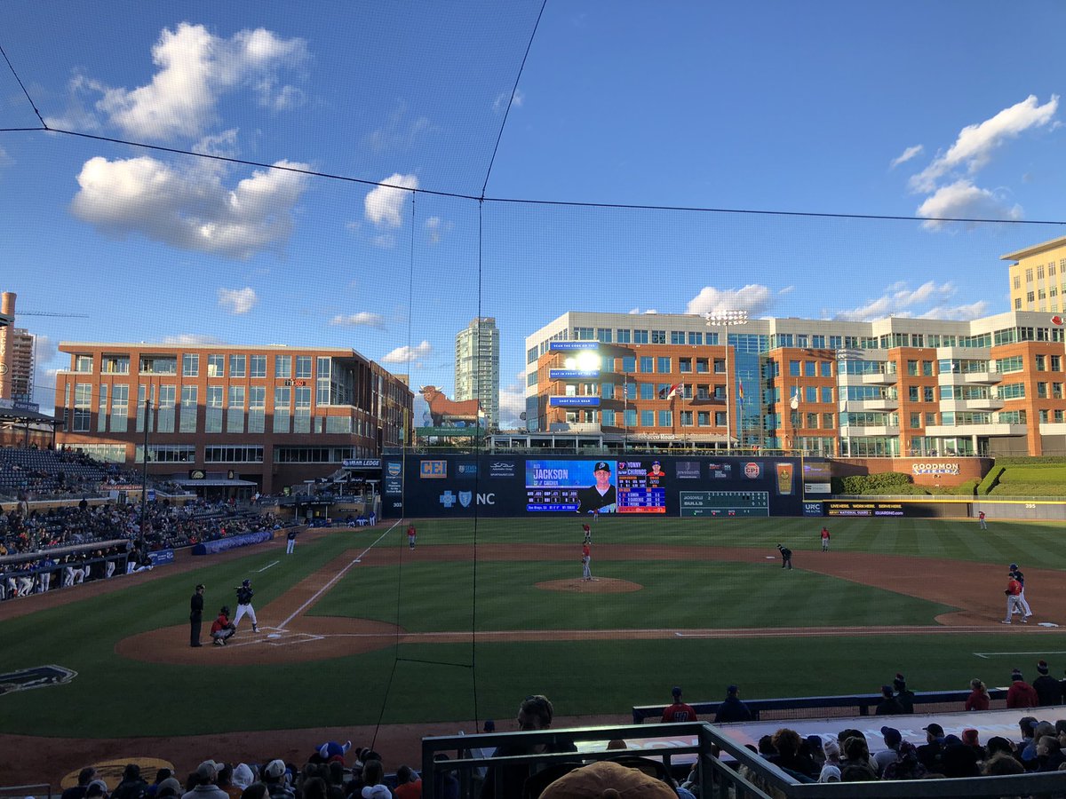 Cinemagical's tweet image. Let’s go @DurhamBulls! Another spring another season. Thrilled to be back at the #DBAP with my boy.