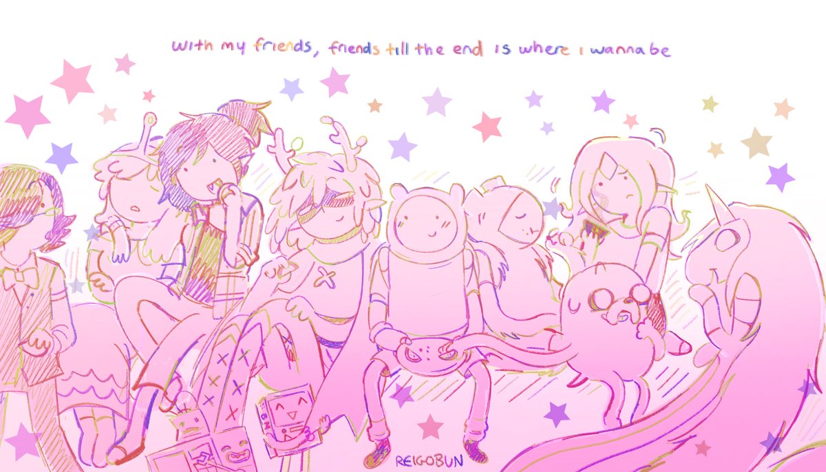 reigobun's tweet photo. #adventuretime early AT anniversary art.. https://t.co/zXp9DKXduk