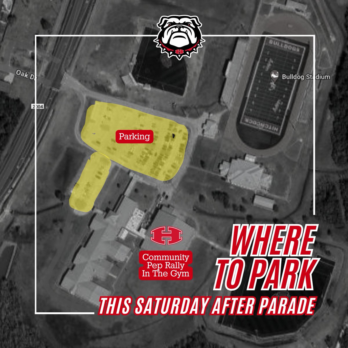 Are you ready to celebrate these Back to Back State Champions with us? Here's all the info you'll need! Join us along the parade route starting at 2pm to show your bulldog pride, and then head on over to the High School gymnasium for a special presentation you don't want to miss!