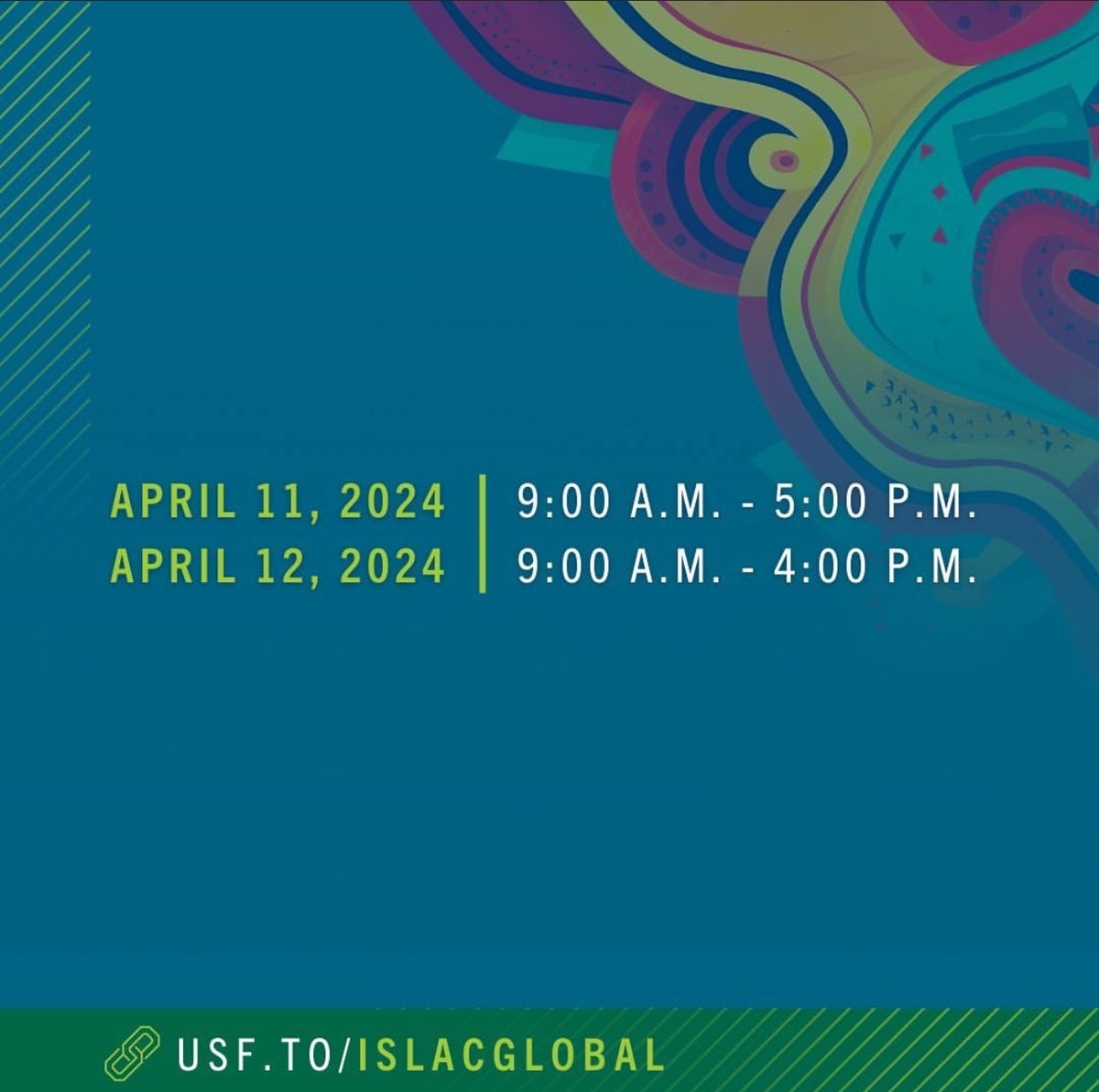 We are very excited to be supporting ISLAC, and having the opportunity to present at their first Global Symposium. Next week, April 11th and 12th! Registration for the event is still open!