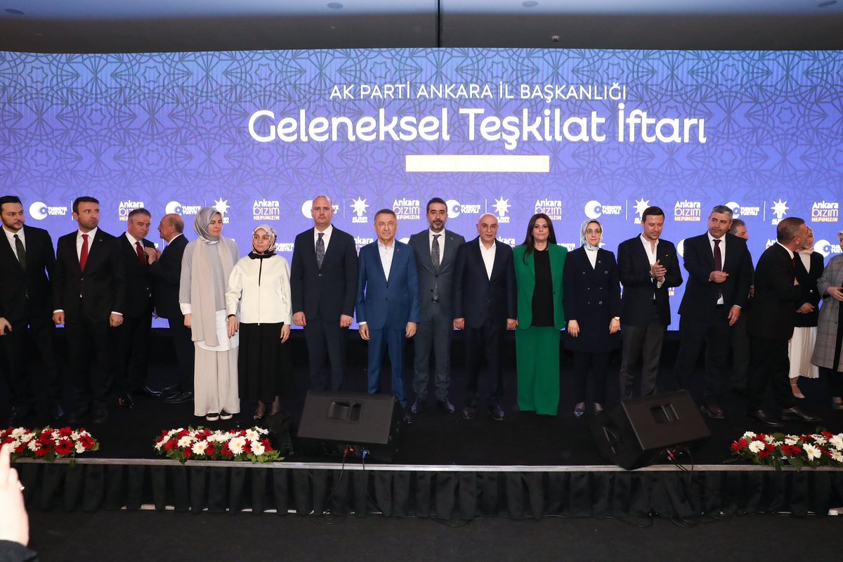 AK Parti Ankara İl Başkanlığı’mızın düzenlediği Geleneksel Teşkilat İftarı’nın bereketini kıymetli dava arkadaşlarımızla paylaştık. Rabbim oruçlarımızı kabul etsin, birliğimizi ve beraberliğimizi daim kılsın.