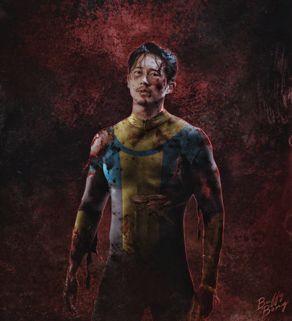 zerowontmiss's tweet photo. Steven Yeun is Invincible #INVINCIBLE https://t.co/ucyiSLulUW