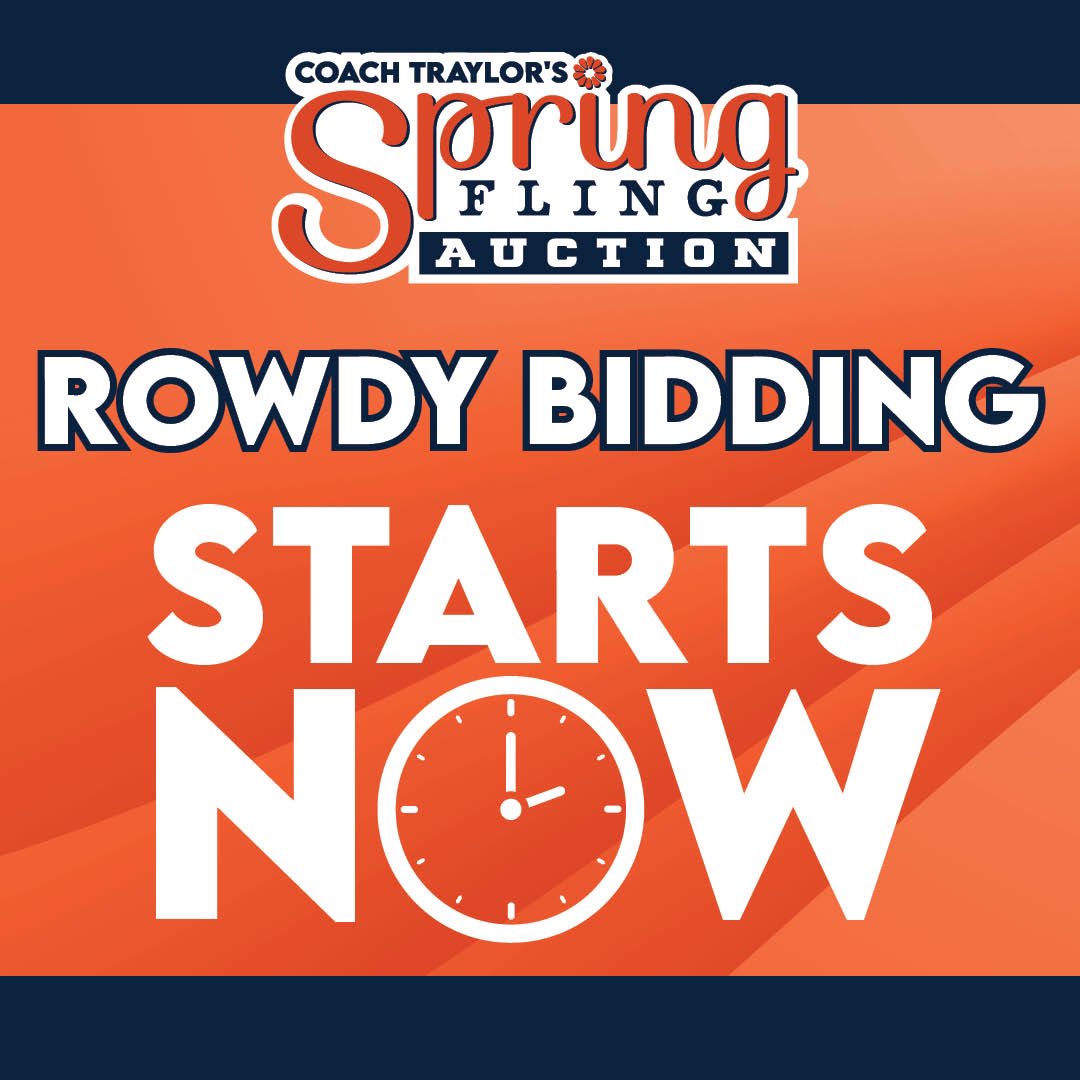 Coach Traylor’s Spring Fling Auction is now LIVE! Don’t fumble the chance to score a deal on a Louis Vuitton loaded with retail, a Las Vegas trip with airfare and hotel, or the chance to see Jennifer Lopez or Justin Timberlake in Las Vegas! 
coachtraylorauction.cbo.io