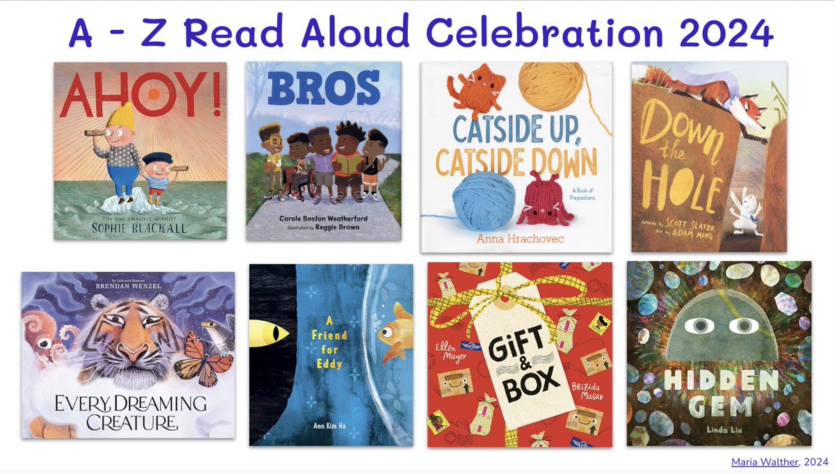 Spend the last 26 days of school celebrating read alouds from A to Z! (1 of 4) @ayear4thebooks @Candlewick @CandlewickClass @MacKidsBooks @MacKidsSL @randomhousekids @HarperChildrens @LittleBrownYR @AAKnopf @CorwinPress @stenhousepub